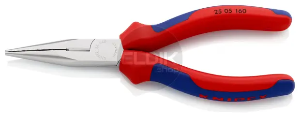 Knipex 25 05 160 Radiotang recht + zijsnijder 160 mm