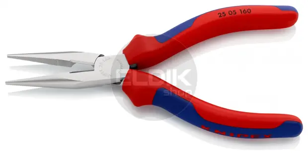 Knipex 25 05 160 Radiotang recht + zijsnijder 160 mm