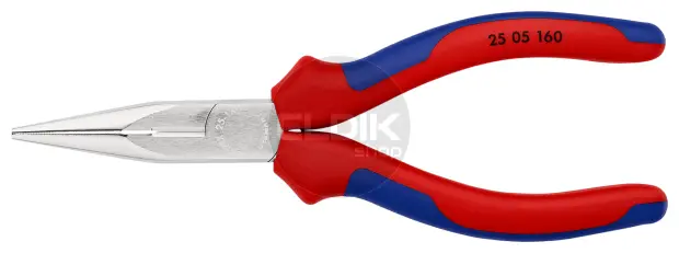 Knipex 25 05 160 Radiotang recht + zijsnijder 160 mm