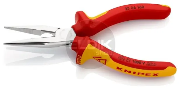 Knipex 25 06 160 Radiotang recht + zijsnijder 160 mm VDE