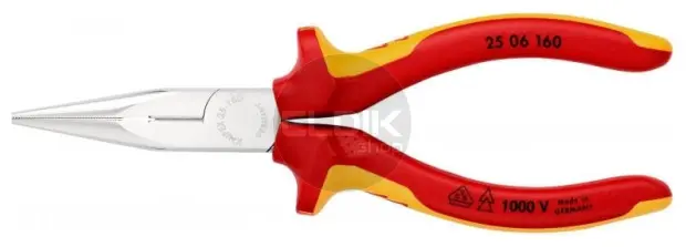 Knipex 25 06 160 Radiotang recht + zijsnijder 160 mm VDE