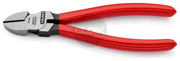 Knipex 70 01 160 Zijsnijtang gepolijst/kunststof 160 mm