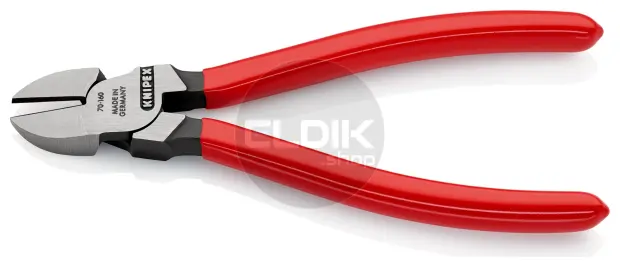 Knipex 70 01 160 Zijsnijtang gepolijst/kunststof 160 mm