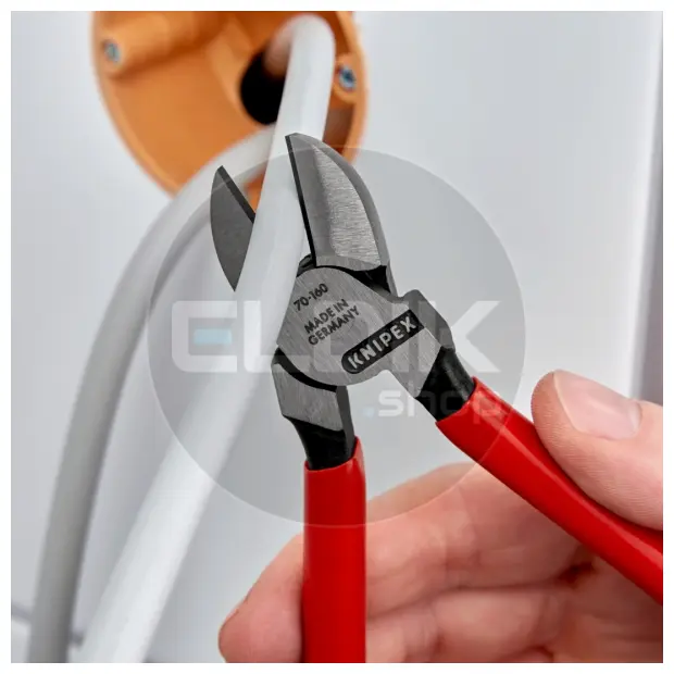 Knipex 70 01 160 Zijsnijtang gepolijst/kunststof 160 mm