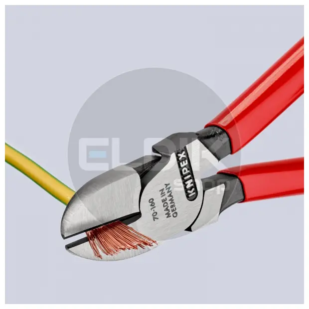 Knipex 70 01 160 Zijsnijtang gepolijst/kunststof 160 mm