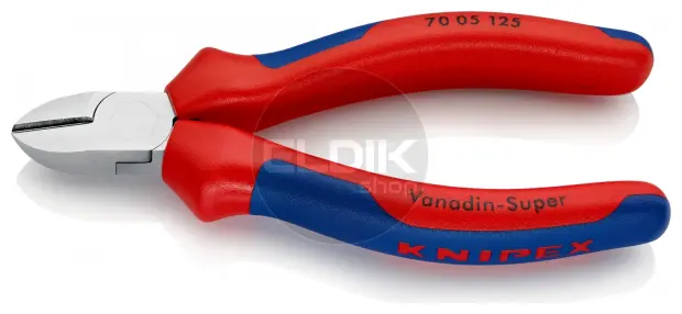 Knipex 70 05 125 Zijsnijtang verchroomd/comfort 125 mm