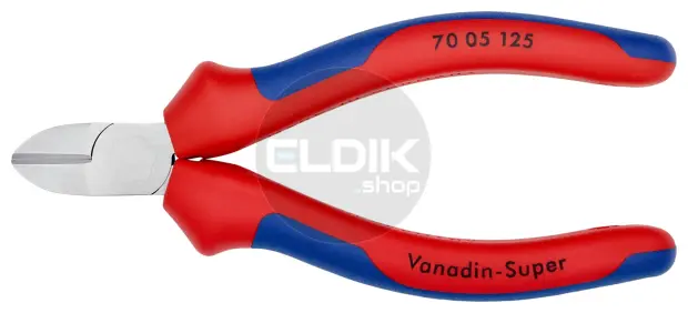 Knipex 70 05 125 Zijsnijtang verchroomd/comfort 125 mm