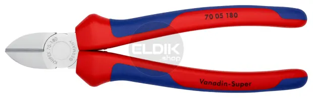Knipex 70 05 180 Zijsnijtang verchroomd/comfort 180 mm