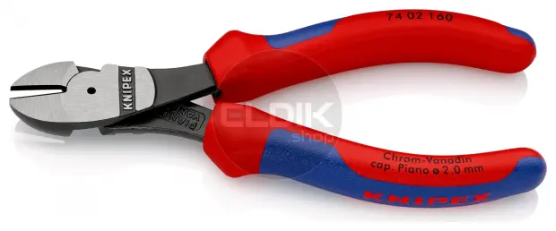 Knipex 74 02 160 Kracht-Zijsnijtang gep./comfort 160 mm