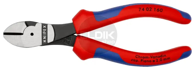 Knipex 74 02 160 Kracht-Zijsnijtang gep./comfort 160 mm