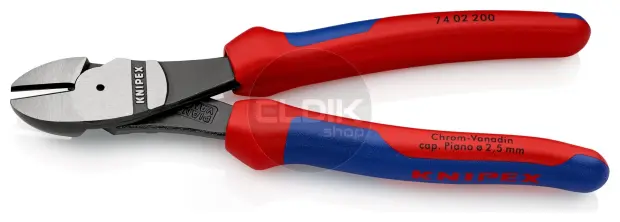 Knipex 74 02 200 Kracht-Zijsnijtang gep./comfort 200 mm