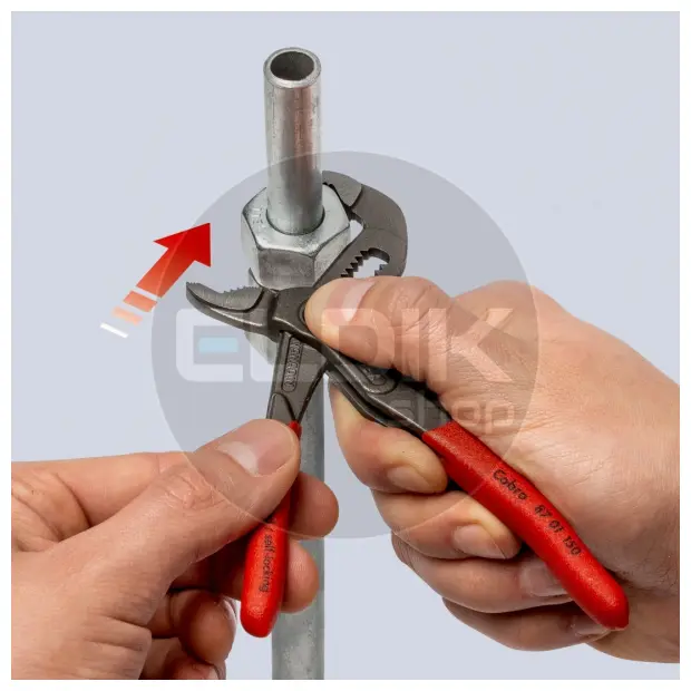 Knipex 87 01 150 Waterpomptang Cobra gepolijst 150 mm
