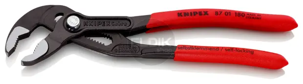 Knipex 87 01 180 Waterpomptang Cobra gepolijst 180 mm