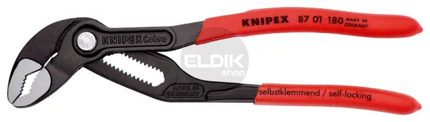 Knipex 87 01 180 Waterpomptang Cobra gepolijst 180 mm