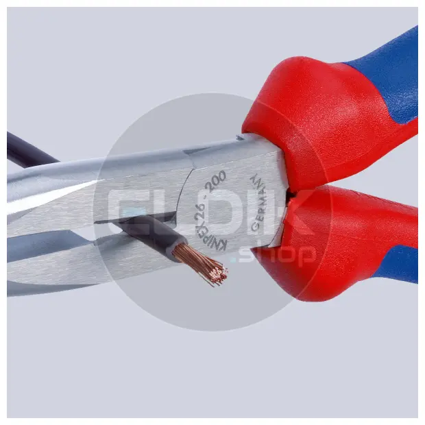 Knipex 26 11 200 Telefoontang recht + zijsn. 200 mm