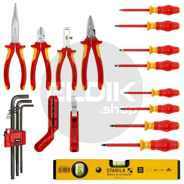 Knipex Robust23 24 Delige Gevulde Gereedschapskoffer - Elektra - 00 21 34 HL S2