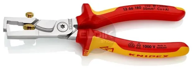 Knipex 13 66 180 Afstriptang / kabelschaar StriX VDE