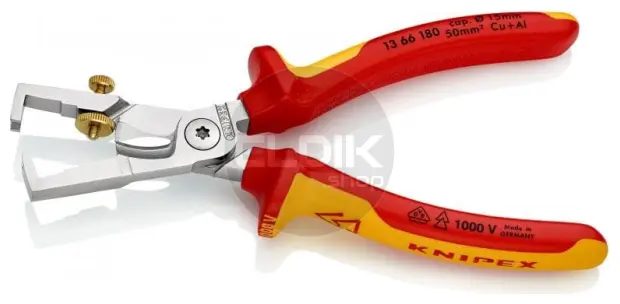 Knipex 13 66 180 Afstriptang / kabelschaar StriX VDE