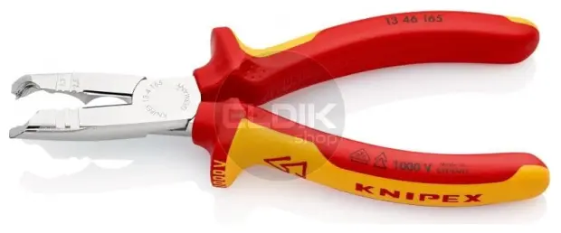 Knipex 13 46 165 Striptang slanke kop VDE 165 mm