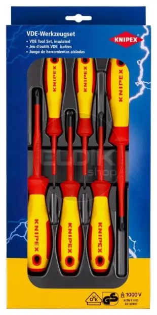 Knipex 00 20 12 V03 VDE Schroevendraaierset Philips en Pozidrive | 6-delig