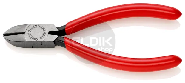 Knipex 76 01 125 Zijsnijtang met facet 125 mm