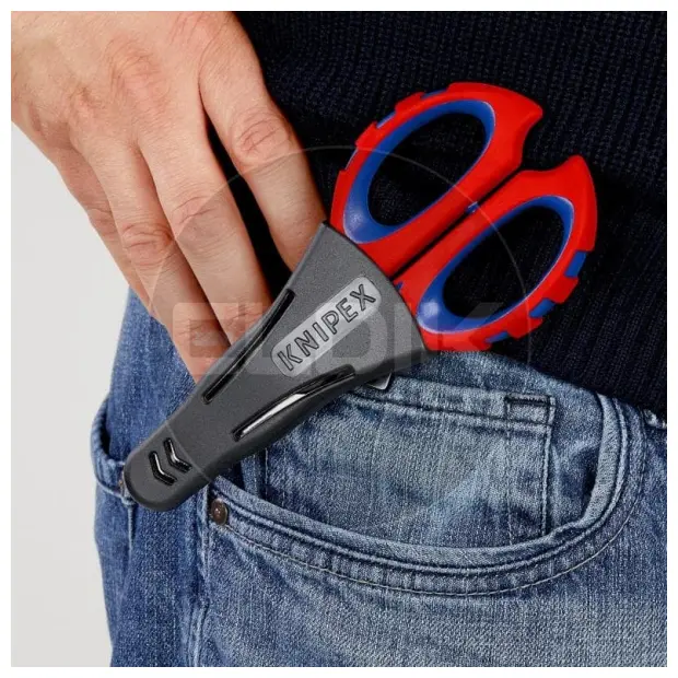 Knipex 95 05 10 SB Elektricienschaar met krimpfunctie