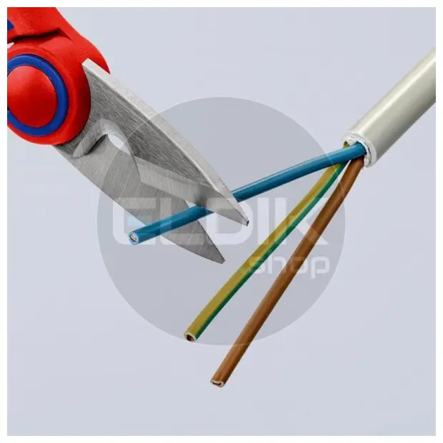 Knipex 95 05 10 SB Elektricienschaar met krimpfunctie