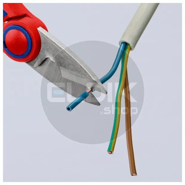 Knipex 95 05 10 SB Elektricienschaar met krimpfunctie