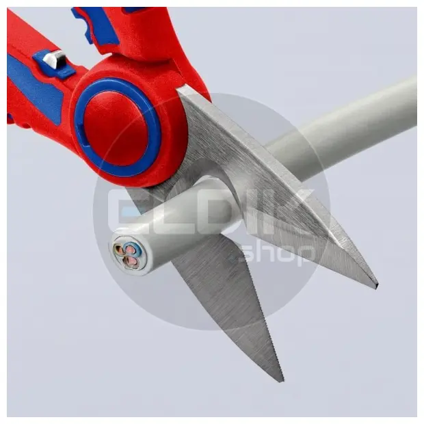 Knipex 95 05 10 SB Elektricienschaar met krimpfunctie