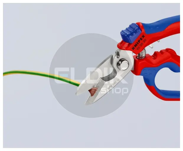 Knipex 95 05 20 SB Elektricienschaar met krimpfunctie