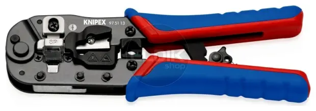 Knipex 97 51 13 UTP krimptang voor RJ45
