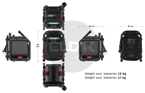 PerfectPro UBOX 400R Bouwradio UBOX - UB400R2