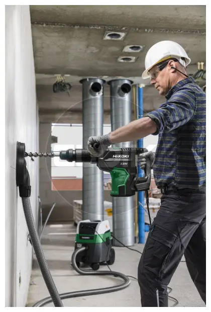 Hikoki DH45MAWSZ SDS-Max boor- en breekhamer - 9,4 kg / 45 mm / 1.400 W / 11.3J - In kunststof koffer