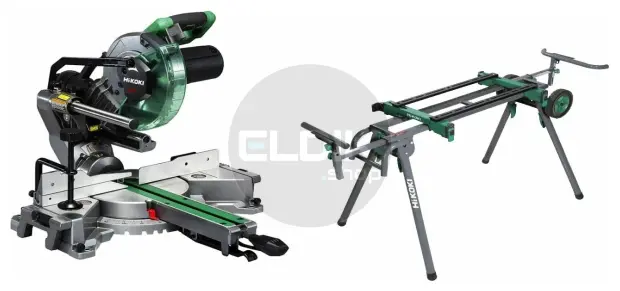 Hikoki C8FSHGWAWZ Afkortzaag 216mm 1100W + onderstel