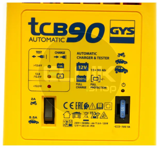 Gys TCB 90 AUTOMATIC Acculader 12V - 023260