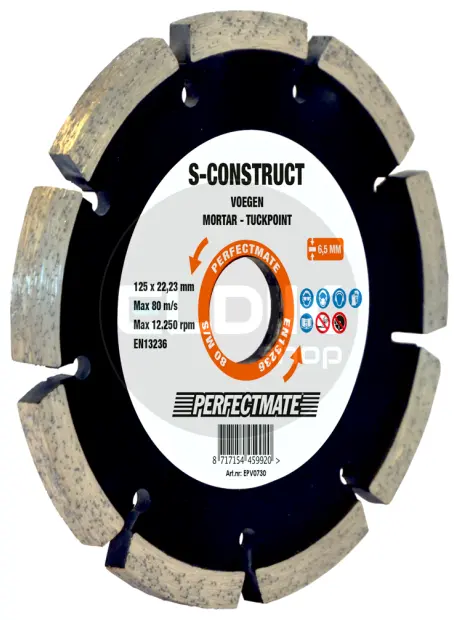 Perfectmate EPV0730 voegenfrees 125mm, asgat 22.23mm