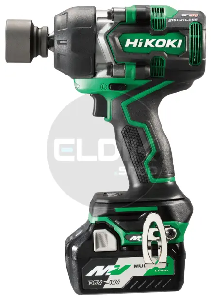 Hikoki WR36DEWRZ Accu slagmoersleutel - 36 V / 2 x 2.5Ah / 770 Nm / 1/2" - HSC II koffer + krachtdoppenset