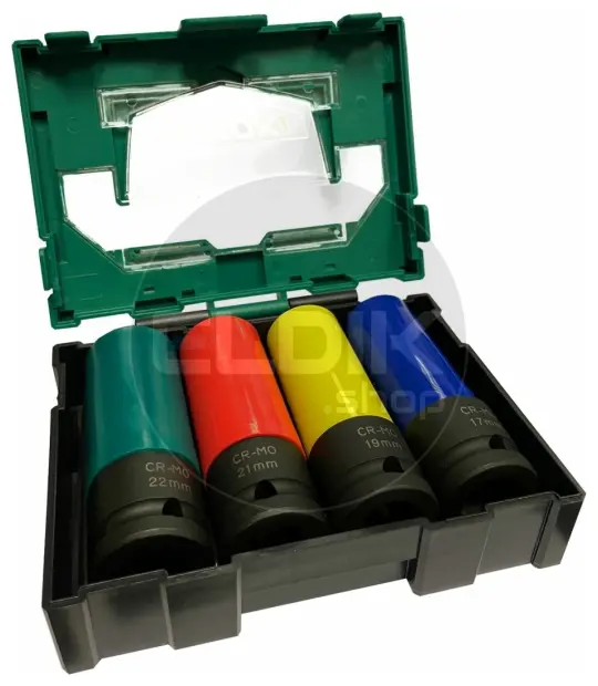 Hikoki WR36DEWRZ Accu slagmoersleutel - 36 V / 2 x 2.5Ah / 770 Nm / 1/2" - HSC II koffer + krachtdoppenset
