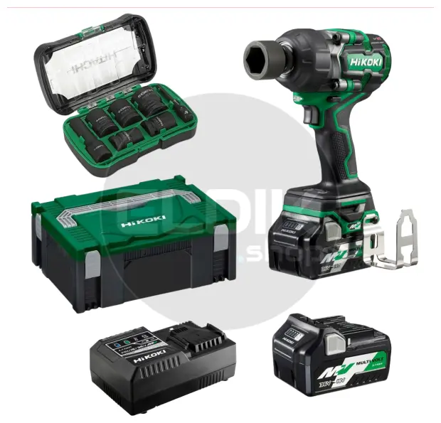 Hikoki WR36DEWRZ Accu slagmoersleutel - 36 V / 2 x 2.5Ah / 770 Nm / 1/2" - HSC II koffer + krachtdoppenset