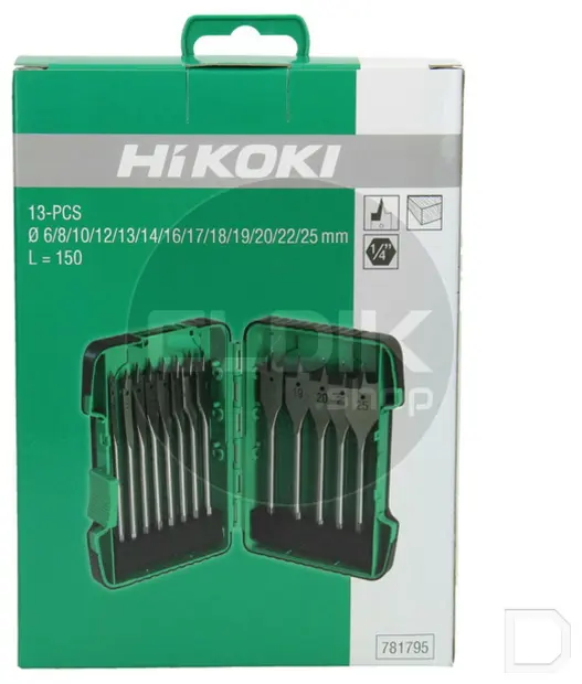 Hikoki 781795 Cassette 13-delig speedboren (6/8/10/12/13/14/16/17/18/19/20/22/25)