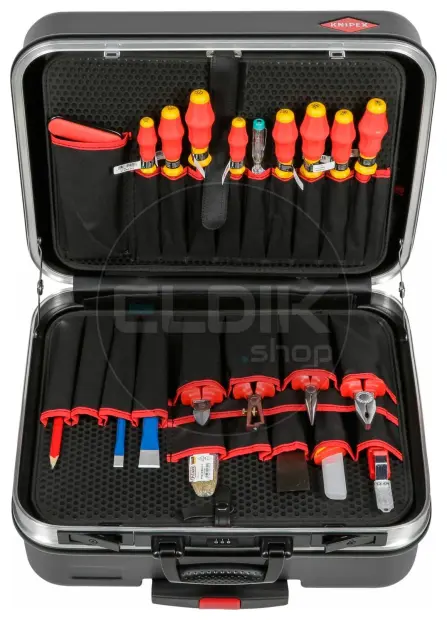 Knipex BIG Basic Move 24 Delige Gevulde Gereedschapskoffer - Elektra - 00 21 06 HL S
