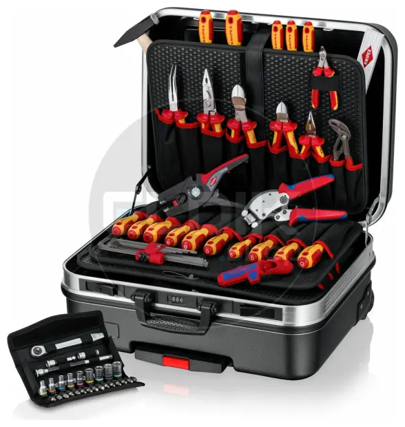 Knipex BIG Basic Move 68 Delige Gevulde Gereedschapskoffer - Elektra - 00 21 06