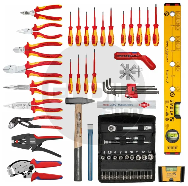 Knipex BIG Basic Move 68 Delige Gevulde Gereedschapskoffer - Elektra - 00 21 06