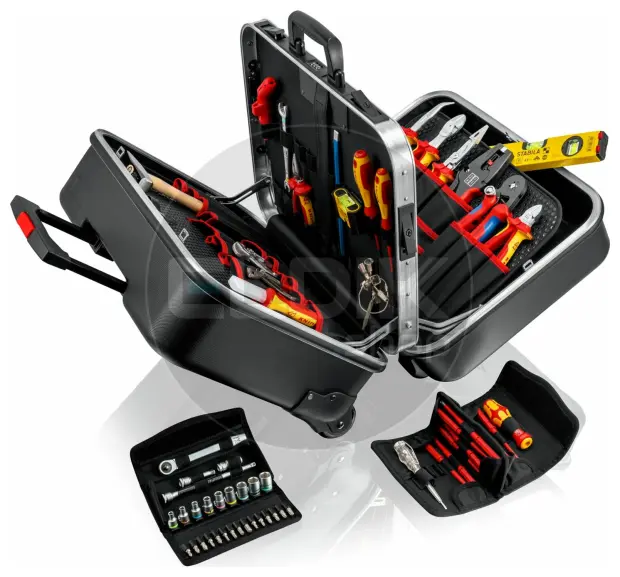 Knipex BIG Twin Move 63 Delige Gevulde Gereedschapskoffer - Elektra - 00 21 41