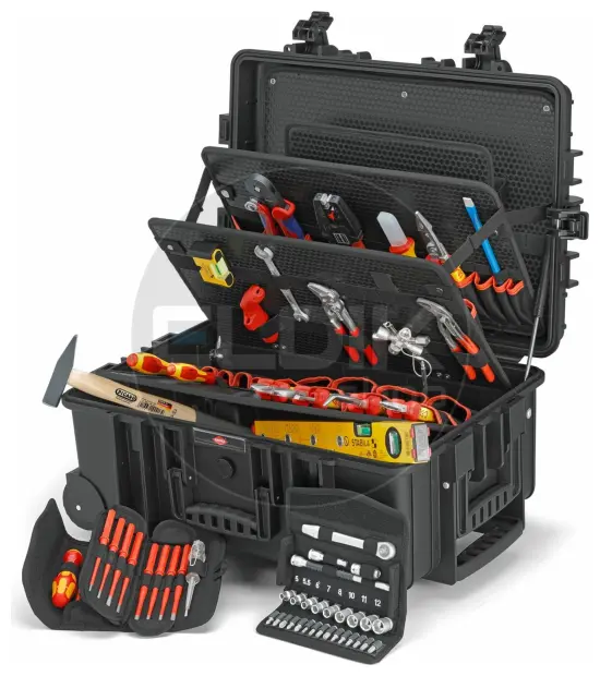 Knipex Robust45 Move 63 Delige Gevulde Gereedschapskoffer - Elektra - 00 21 37