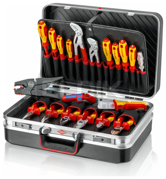 Knipex Vision24 20 Delige Gevulde Gereedschapskoffer - Elektra - 00 21 20