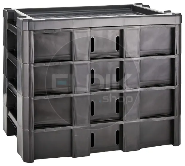 Tayg Multibox 3 Assortimentsdoos 4-delig - L530 x B376 x H430 mm - Blauw - 303500