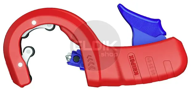 Knipex DP50 Buissnijder DP50 pijpsnijder voor kunststof afvoerbuizen met kunststof bekleed 202 mm - 90 23 01 BK