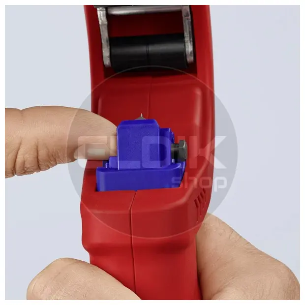 Knipex DP50 Buissnijder DP50 pijpsnijder voor kunststof afvoerbuizen met kunststof bekleed 202 mm - 90 23 01 BK