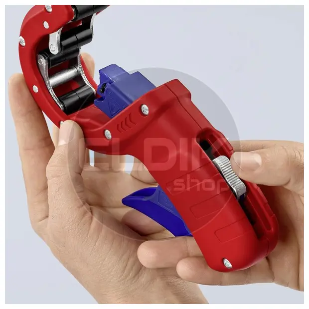 Knipex DP50 Buissnijder DP50 pijpsnijder voor kunststof afvoerbuizen met kunststof bekleed 202 mm - 90 23 01 BK